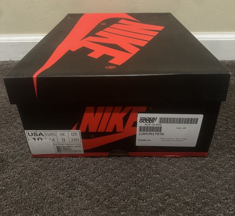 Jordan 1 Retro High Bred Toe