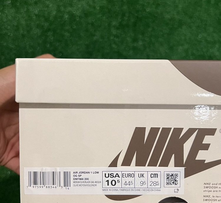 Jordan 1 Retro Low OG SP Travis Scott Medium Olive