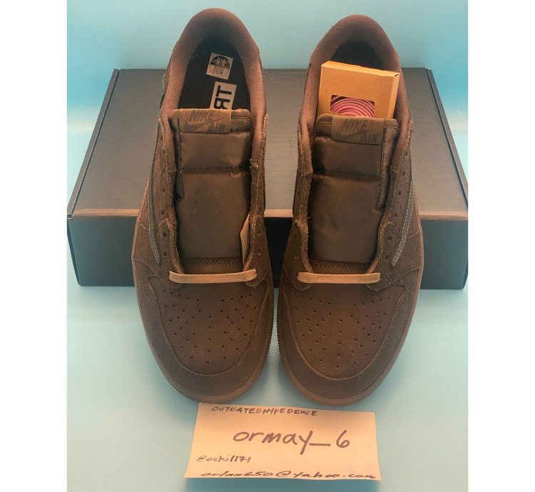 Jordan 1 Retro Low OG SP Travis Scott Velvet Brown m8 5 w10