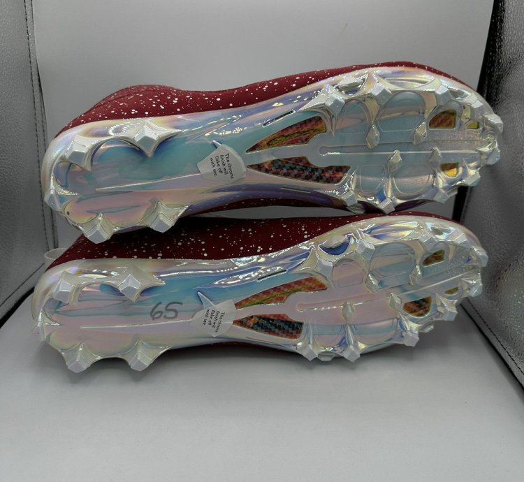 Jordan 10 Mid Football Cleats Oklahoma Sooners PE Red White