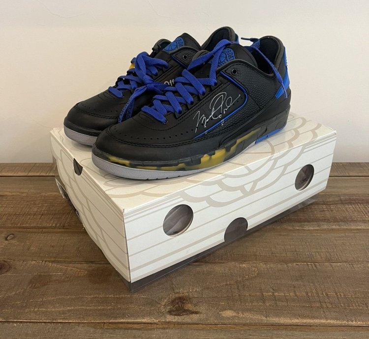 Jordan 2 Retro Low SP Off-White Black Blue