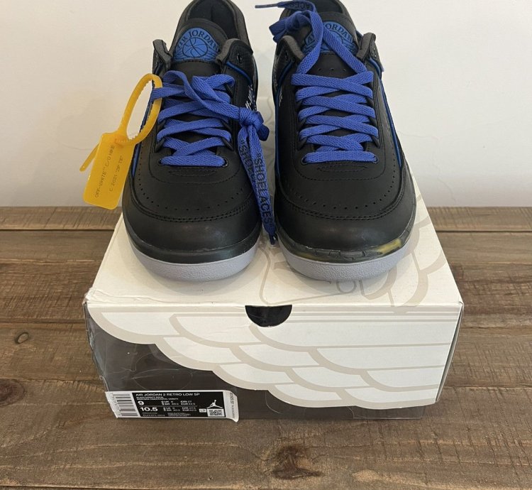 Jordan 2 Retro Low SP Off-White Black Blue
