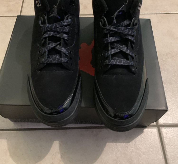 Jordan 3 black cat size 10