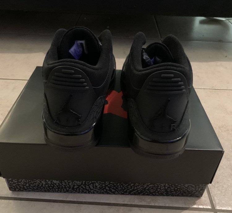 Jordan 3 black cat size 10
