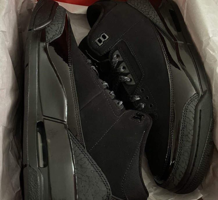 Jordan 3 black cats size 10