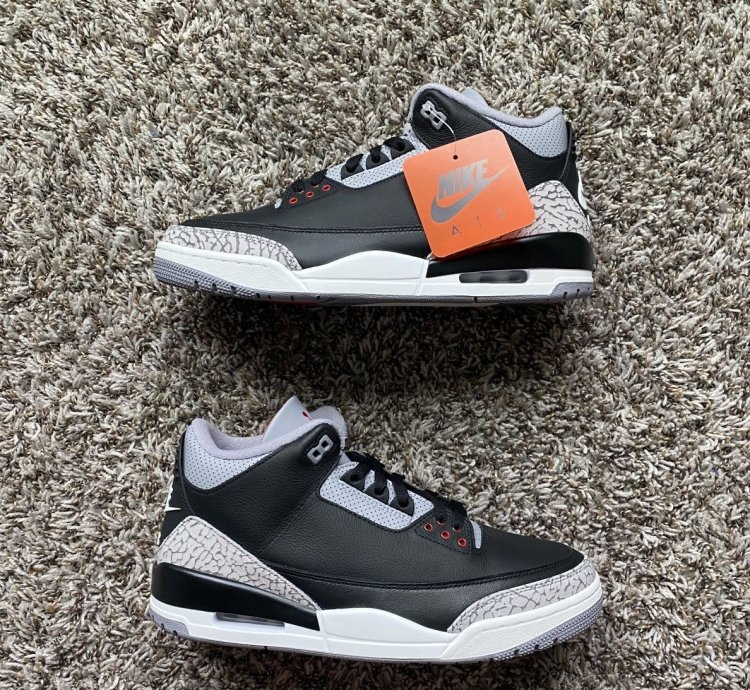 JORDAN 3 BLACK CEMENT 2024 NEW
