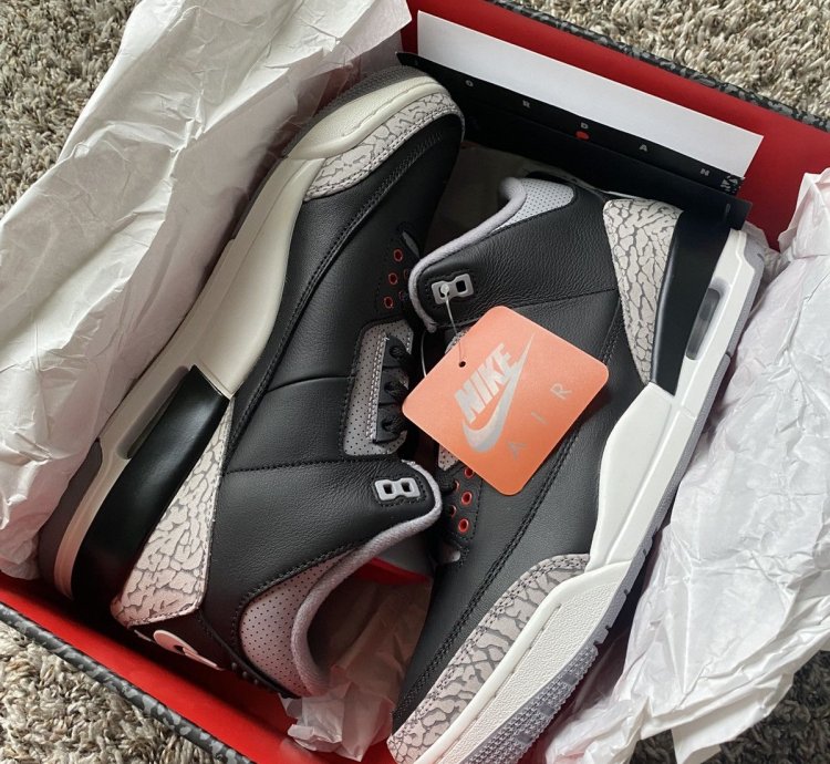 JORDAN 3 BLACK CEMENT 2024 NEW