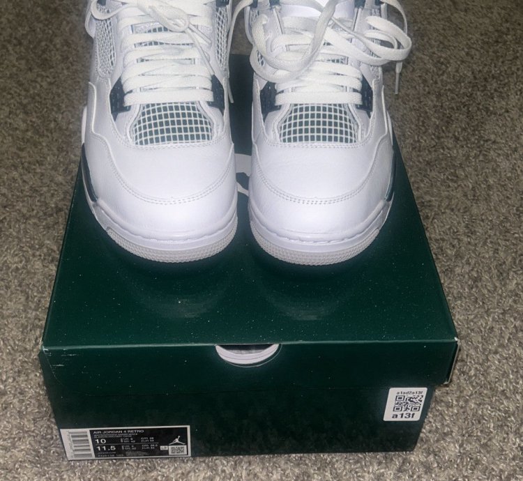 Jordan 4 Retro Oxidized Green Size 10