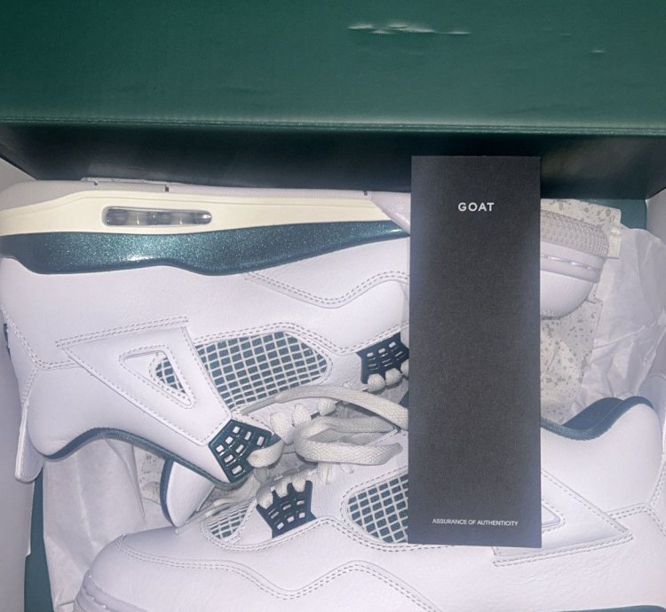 Jordan 4 Retro Oxidized Green Size 10