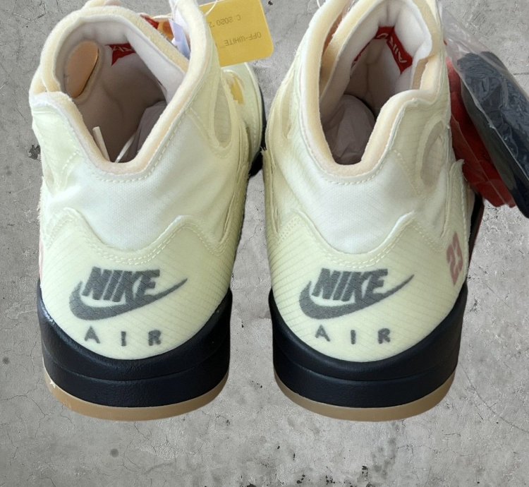 Jordan 5 Off-White Sail Sneakers