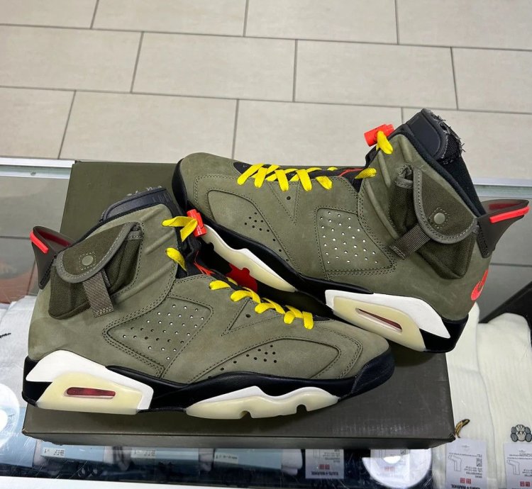 JORDAN 6 RETRO TRAVIS SCOTT OLIVE