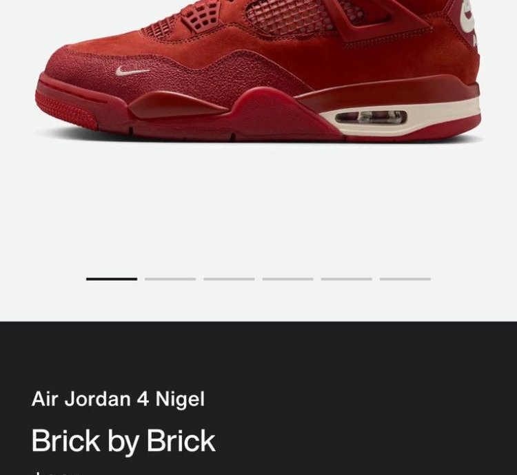 Jordan Retro 4 Nigel Sylvester Bricks