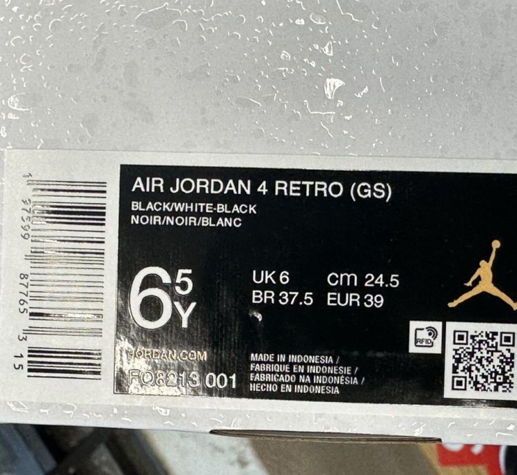 Jordan Retro 4 White Thunder