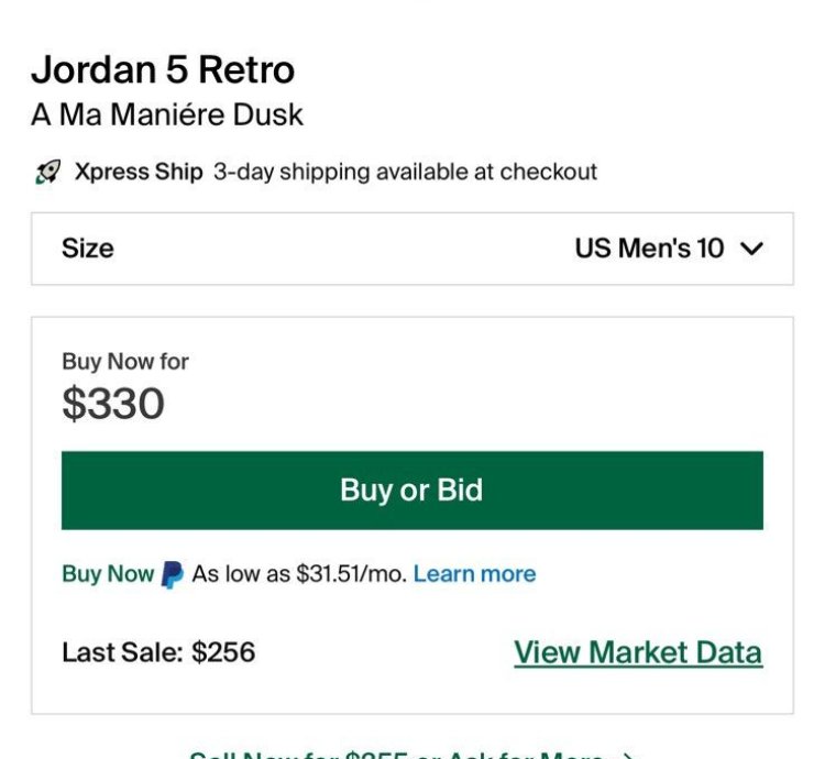 Ma Mani re Air Jordan 5 Retro Dusk