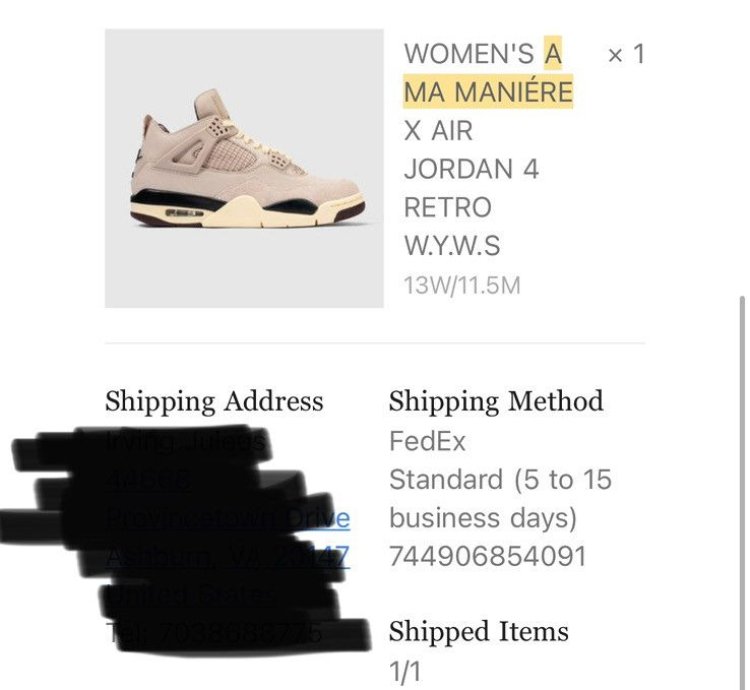 Ma Mani re Jordan 4
