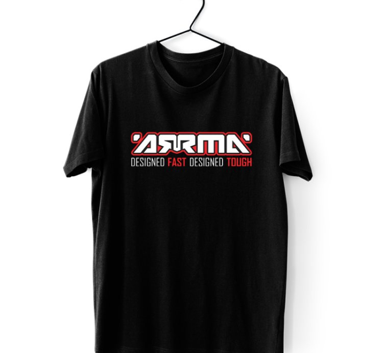 ARRMA RC Car Logo Men's Black T-shirt USA Size S to 5XL