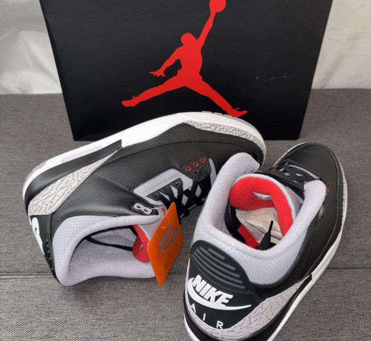 Nike Air Jordan 3 Retro Black Cement (2024) 12 DN3707-010