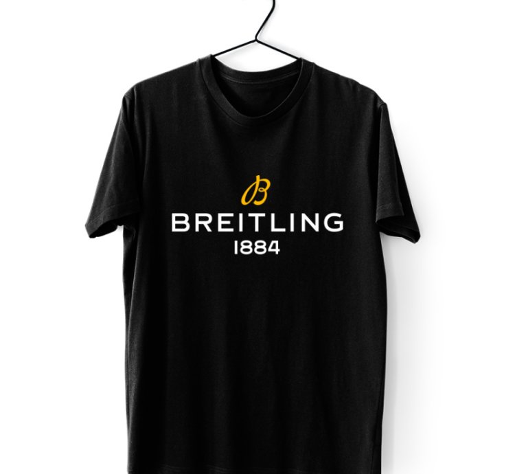 Brietling Watch Logo Men's T-shirt USA Size S to 5XL