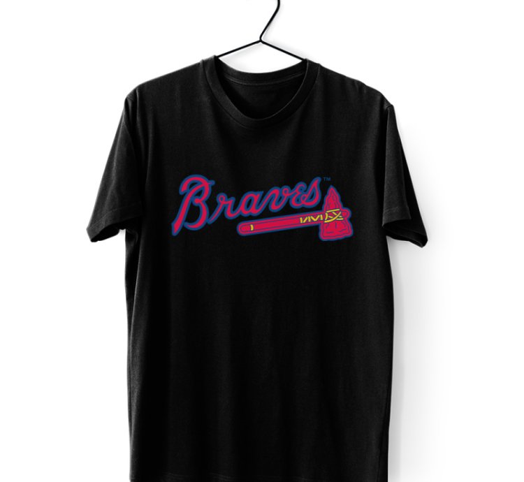 Braves Logo Men's T-shirt USA Size S to 5XL