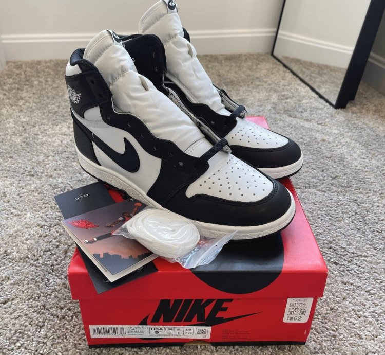 Nike Air Jordan Retro 1 85 1985 High OG Black White Size 9 5