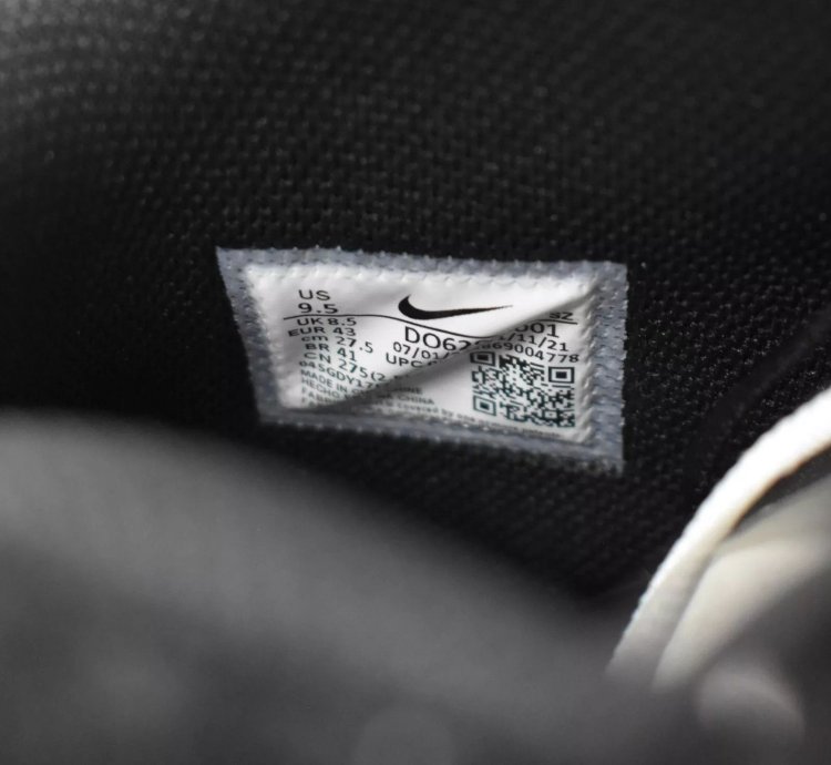 Nike Off White Virgil Abloh Air Force 1 Mid Sneakers Black Clear