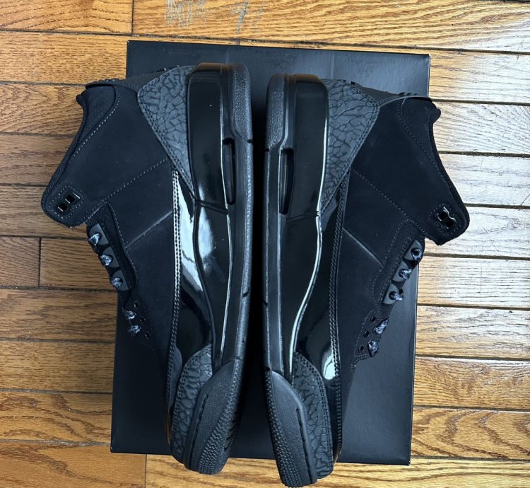 Nike Air Jordan Retro 3 Black Cat Mens Size 11 CT8532-001