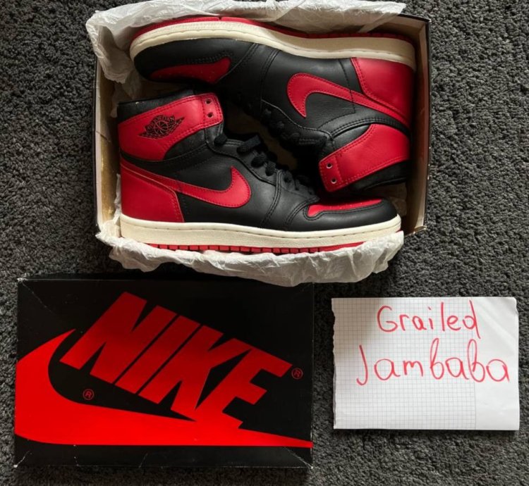 RARE Jordan 1 High OG Bred Black Red (1985) VINTAGE