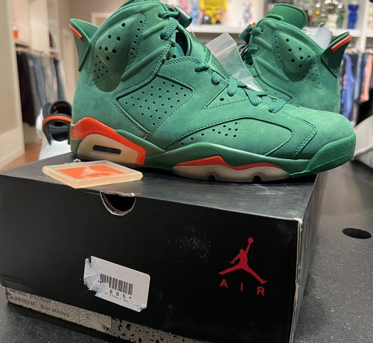 SAMPLE Jordan Retro 6 Gatorade Green