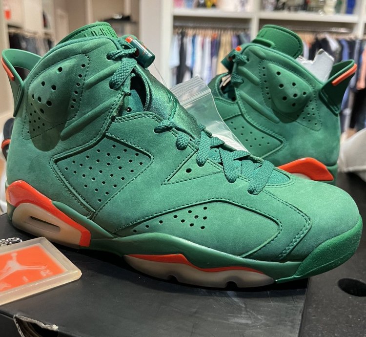 SAMPLE Jordan Retro 6 Gatorade Green