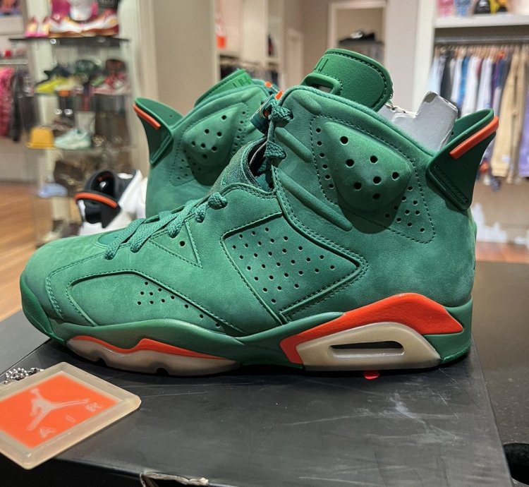 SAMPLE Jordan Retro 6 Gatorade Green