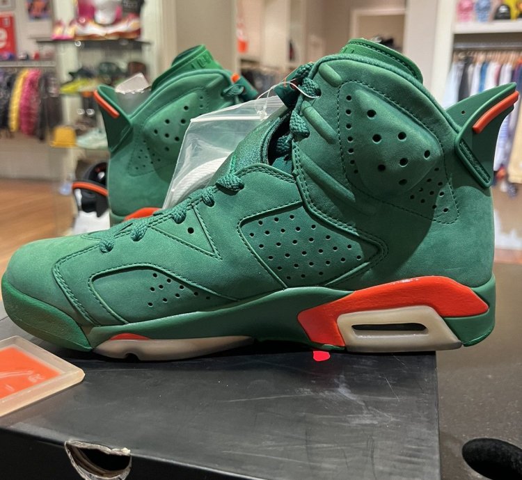 SAMPLE Jordan Retro 6 Gatorade Green