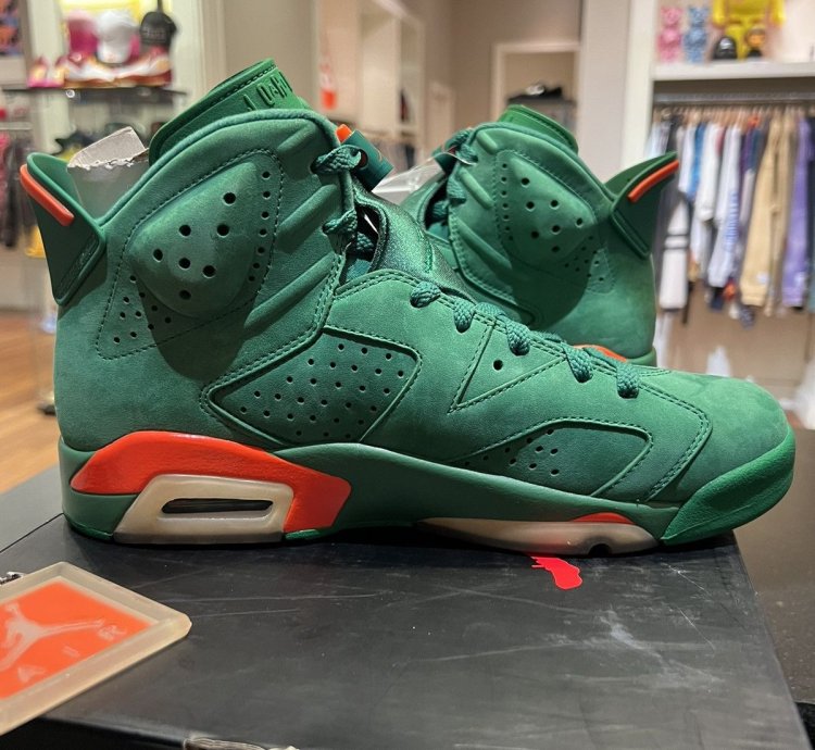 SAMPLE Jordan Retro 6 Gatorade Green