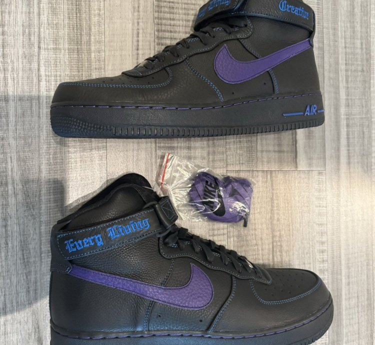Sample Nike Air Force 1 AF1 High Vlone Purple Blue Size 12