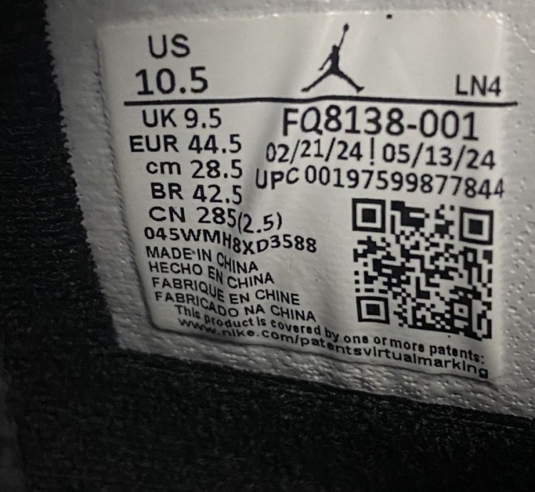 Size 10 5 - Air Jordan 4 Retro White Thunder Black Men