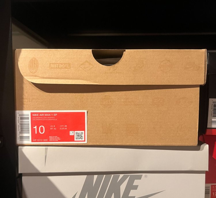 Size 10 Patta Nike Air Max 1 Chlorophyll