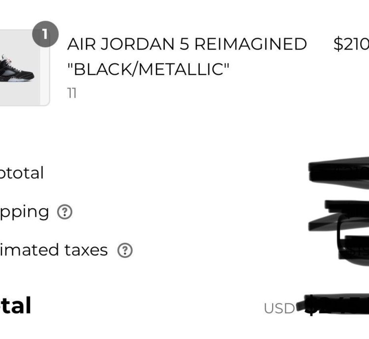 Size 11 Nike Air Jordan 5 Retro OG Black Metallic Reimagined