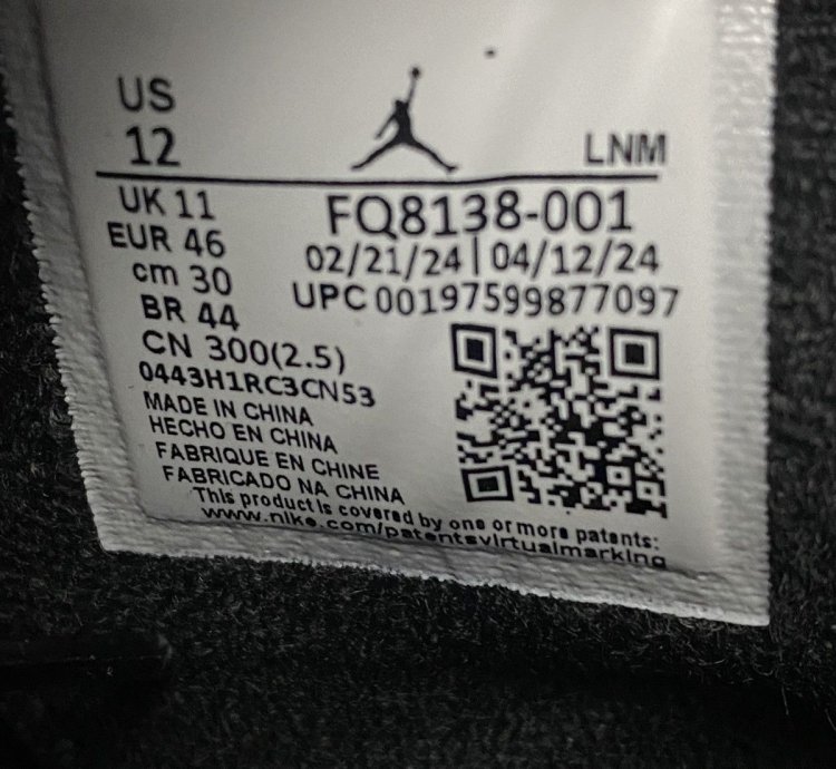 Size 12 - Air Jordan 4 Retro White Thunder Black Men