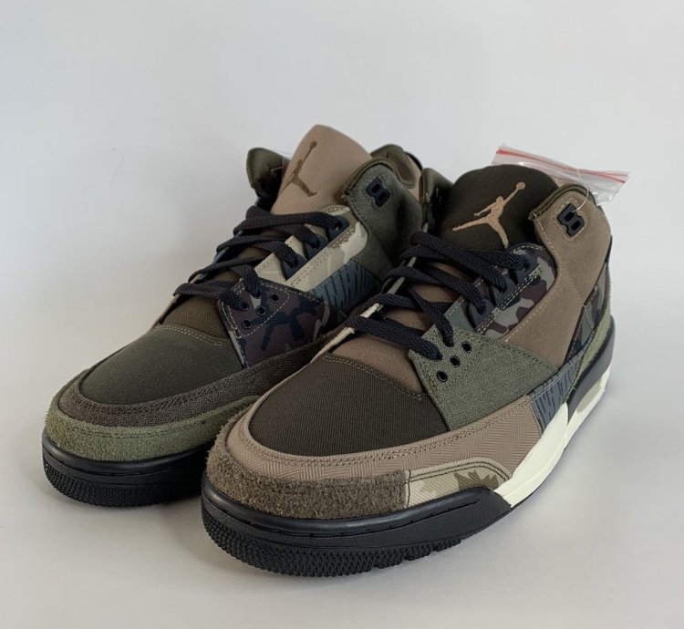 Size 12 - Nike Air Jordan 3 Retro Camo Patch Work DO1830-200