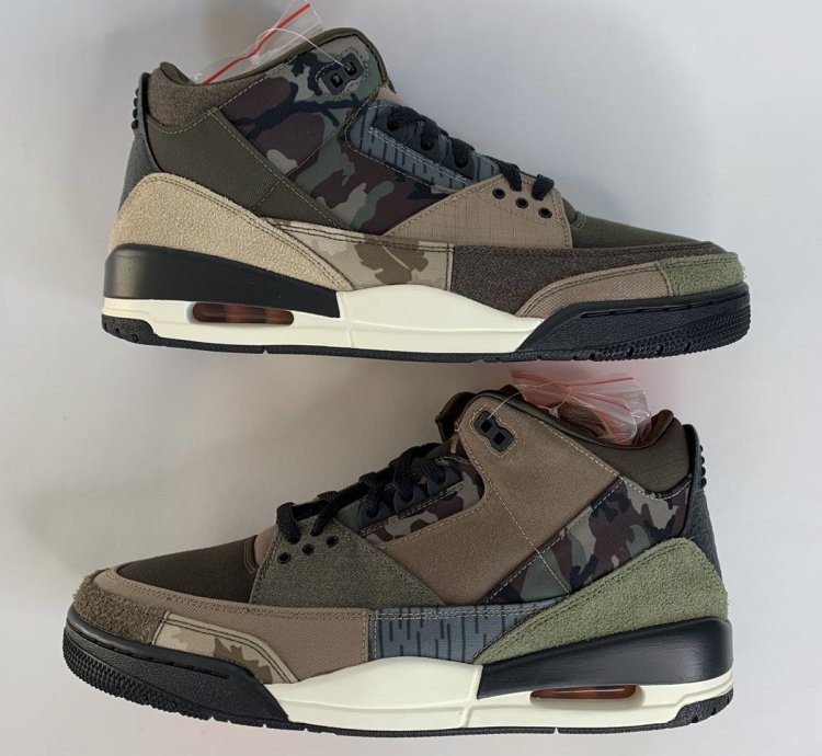 Size 12 - Nike Air Jordan 3 Retro Camo Patch Work DO1830-200