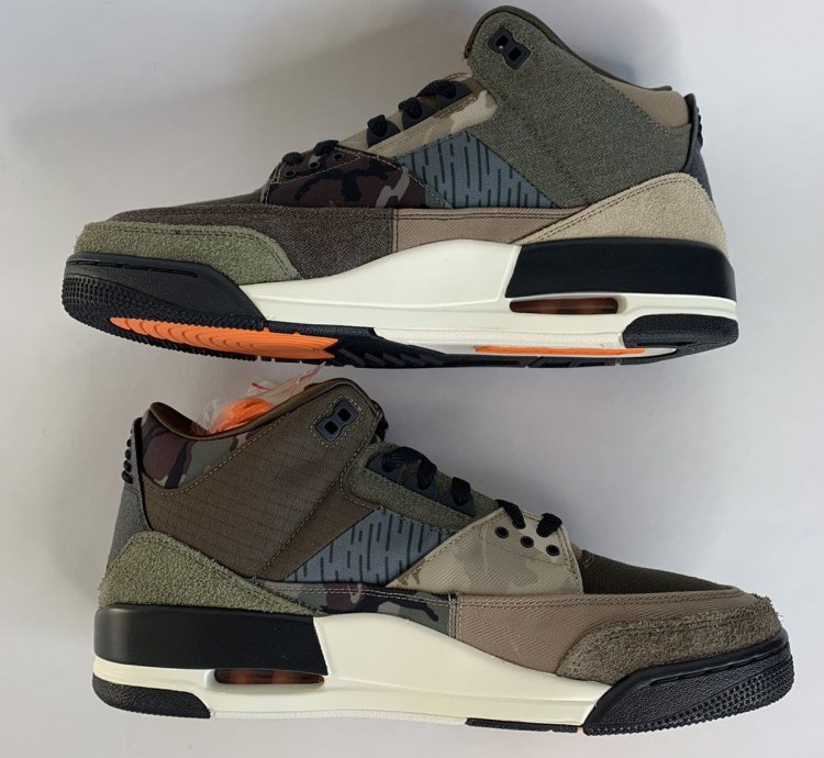 Size 12 - Nike Air Jordan 3 Retro Camo Patch Work DO1830-200