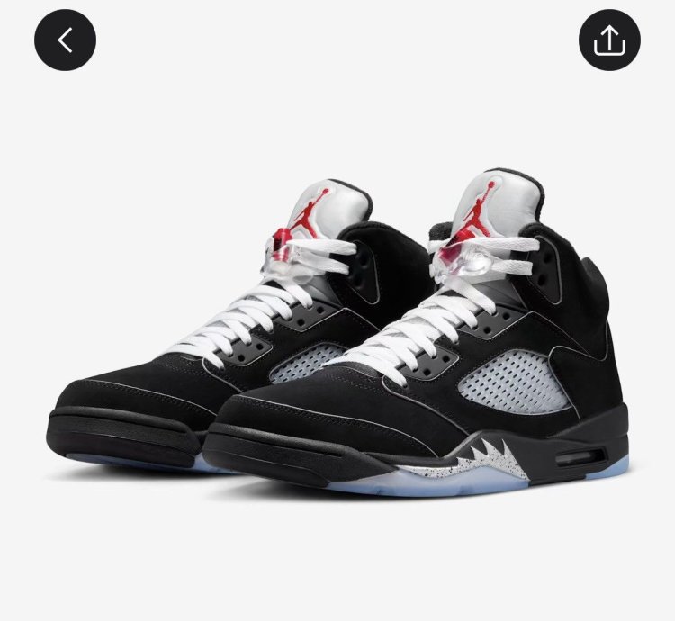Size 13 - Air Jordan 5 Retro OG Black Metallic Reimagined
