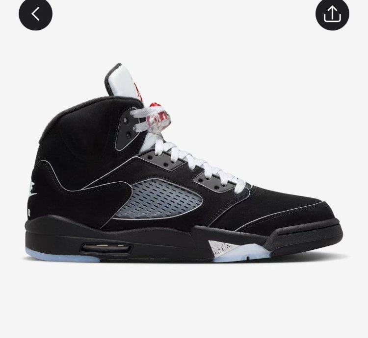 Size 13 - Air Jordan 5 Retro OG Black Metallic Reimagined