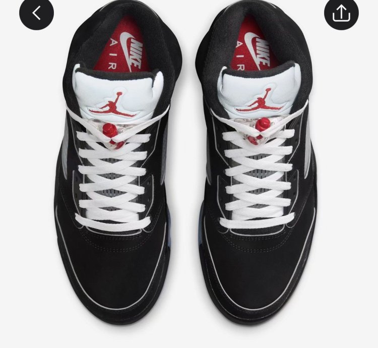 Size 13 - Air Jordan 5 Retro OG Black Metallic Reimagined