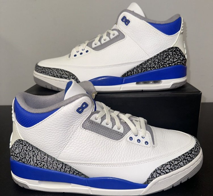 Size 13 - Jordan 3 Retro Mid Racer Blue