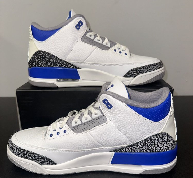 Size 13 - Jordan 3 Retro Mid Racer Blue