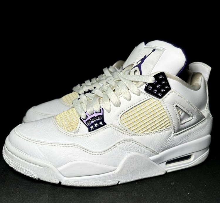 Size 8 5 - Nike Air Jordan 4 Retro Purple Metallic Shoes
