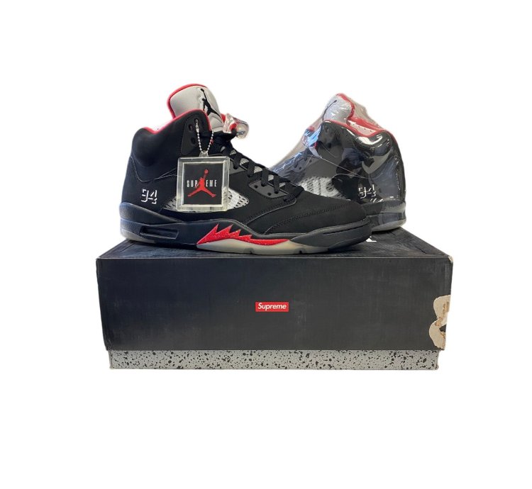 Supreme Air Jordan 5 Retro Black
