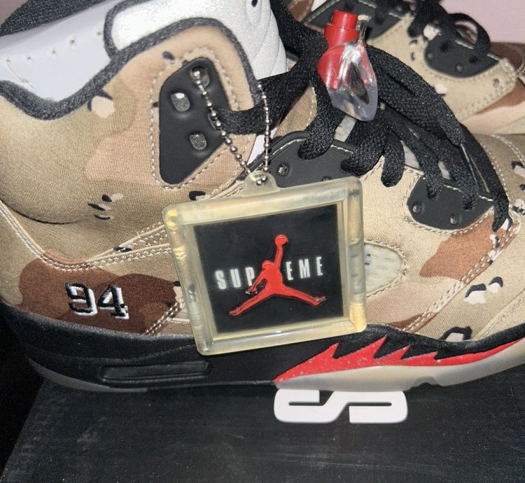Supreme Jordan 5 Desert Camo OG all