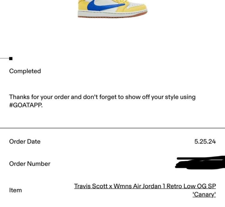 Travis Scott Jordan 1 Low Canary