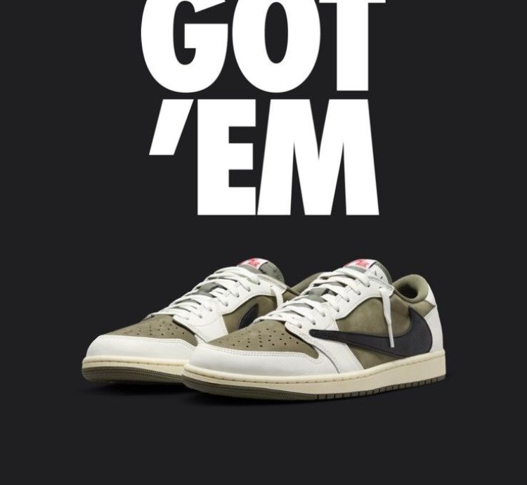 travis scott jordan 1 low reverse olive